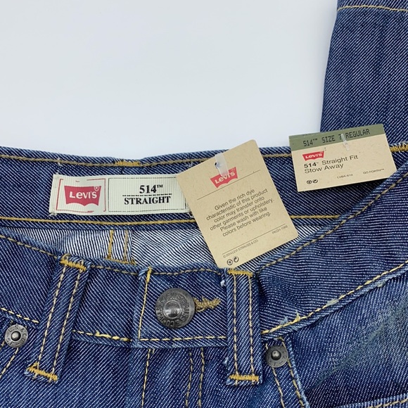 NWT Boys Levi’s 514 Jeans Straight Fit Regular Size 7 - Picture 4 of 8